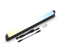 BRILONER - Luz Bajo Armario Orientable, LED Cocina Bajo Mueble CCT, Temperatura de Color Regulable, Barra de LED Para Cocina, Luces LED Cocina, Tira LED Cocina Bajo Mueble, Color Negro, 54,5 cm