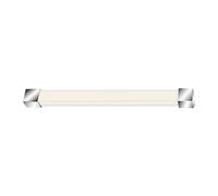 Briloner - Luz de espejo de baño con montaje 2 en 1, protección contra salpicaduras de agua IP44, color de luz blanco neutro, lámpara, lámpara de baño, 34x3,8 cm, color cromo