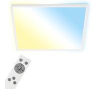 Briloner - Luz de techo LED inteligente, lámpara de salón WiFi, efecto retroiluminado, control de temperatura de color, lámpara de techo regulable con mando a distancia, control por voz, panel LED