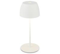 BRILONER - Mini lámpara LED de sobremesa inalámbrica IP44 táctil, regulable sin escalonamiento, lámpara de mesilla de noche, lámpara decorativa, lámpara LED, 8x20 cm (DxH), blanco