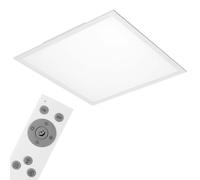 BRILONER - Panel de Techo LED, Panel LED Techo Regulable, Control de Temperatura de Color, Control Remoto, 18 W, 1800 Lúm, 59x59 cm, Plafon LED Techo, Lampara Cocina Techo, Paneles LED, Blanco