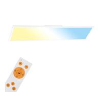 BRILONER - Panel de Techo LED, Panel LED Techo Regulable, Control de Temperatura de Color, Control Remoto, 18 W, 1800 Lúm, 120x30 cm, Plafon LED Techo, Lampara Cocina Techo, Paneles LED, Blanco