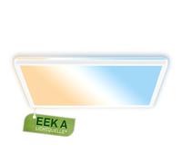 BRILONER - EEK A Panel LED eficiente con 14W a 3000lm, aprox. 50.000h de luz, CCT, luz indirecta, techo, superficie cocina, paneles, lampara, 42x42x3 cm, blanco