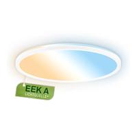BRILONER - EEK A Panel LED eficiente con 14W a 3000lm, aprox. 50.000h luz, CCT, luz indirecta, techo, superficie cocina, paneles, lampara, 42x3 cm, blanco