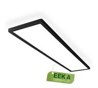 Briloner - Panel LED CEE A Fuente De Luz 22,5W 4800lm Negro 98 cm | Diseño Plano Luz Indirecta Lámpara De Techo Plafón Salón Cocina Dormitorio Iluminación Interior