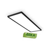 BRILONER - Panel LED con fuente de luz 14 W, 3000 lm, color negro | Lámpara de techo plana indirecta LED lámpara de techo lámpara de techo lámpara de salón cocina dormitorio