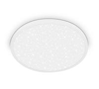 Briloner - Panel LED con luz indirecta, cielo estrellado, luz blanca neutra, lamparas de techo salon, lampara de techo, plafones LED, dormitorio, 37,5x4,5 cm, blanco