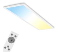 BRILONER - Panel LED de Techo Regulable, Control de Temperatura de Color, Control Remoto, 24 W, 2200 Lúm, 100x25x6cm, Plafón LED, Lámpara Cocina, Paneles LED, Blanco