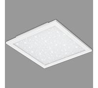 BRILONER Panel led, lámpara de techo con decoración de estrellas, 22 W, 2200 lúmenes, 4000 Kelvin, blanco, 450 x 60 mm (largo x ancho x alto), 45 x 45cm