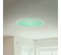 Briloner Panel LED Slim redondo efecto RGBW Ø42cm blanco