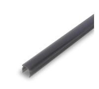 BRILONER - Pimp your Panel Difusor de aspecto ahumado oscuro, perfil plástico, accesorios paneles acústicos, ancho de ranura 11 mm, se puede sujetar, acortar, 1,3 m, aspecto ahumado