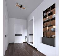 Briloner Plafón LED 3777015 rectángulo elemento de madera