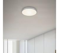 Briloner Plafón LED Flame, Ø 21,2 cm, plata