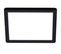 Briloner - Plafón LED, Panel LED, Ultra Plano, Efecto Retroiluminación, Luz Blanca Neutra, 12W, 1400 Lúm, Luces Habitacion, Cuadrado, Cocina, Luz, 19x19cm, Negro
