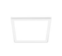 Briloner - Plafón LED, Panel LED, Ultra Plano, Efecto Retroiluminación, Luz Blanca Neutra, 16W, 1900 Lúm, Plafon LED Techo, Luces LED Habitacion, Cuadrado, Luces LED Cocina, Luz, 24x24 cm, Blanco