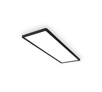 Briloner Plafón LED Tava A, 58 x 20 cm, plástico, negro