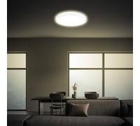 Briloner - Plafón LED, Panel LED, Ultra Plano, Efecto Retroiluminación, Luz Blanca Neutra, 22W, 3000 Lúm, Plafon LED Techo, Luces LED Habitacion, Redondo, Luces LED Cocina, Luz, Ø 24 cm, Blanco