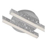 Briloner Plafón Rey, efecto de brillo, 2 luces, cromo