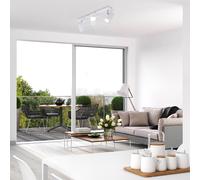 Briloner Rune plafón, orientable, 3 luces, blanco