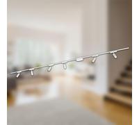 BRILONER - Sistema de carriles Luxtrail kit completo, 6x LED spots, lámparas, orientable, sistema de carriles techo, carril proyector, proyector, 3m, blanco