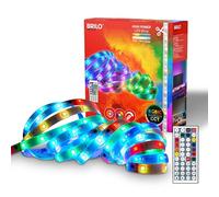 BRILONER - Tira LED 5m con mando a distancia, regulable, cambio de color dinámico RGB IC, CCT, tiras de interior, tiras led, tira RGB, tira luz, tira cocina, 5000x10x3 mm, blanco