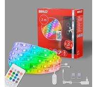 BRILONER - Tira LED RGBIC 3m, tira de luz LED RGB mágica, controlada por música, sensor de música, control remoto, tira LED, barra LED, tiras LED RGBIC