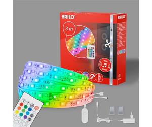 BRILONER - Tira LED RGBIC 3m, tira de luz LED RGB mágica, controlada por música, sensor de música, control remoto, tira LED, barra LED, tiras LED RGBIC