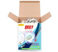 BRILY by Naramaki - Pastillas de detergente para lavavajillas 90 TABS ALL IN ONE - Abrillantador desengrasante - 90 Cápsulas limón - Acción desincrustante