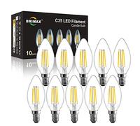 BRIMAX Bombilla LED E14 Regulable, C35 10 piezas 6W=60W 2700K