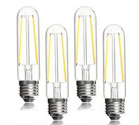 BRIMAX Bombillas LED E27 regulables de 4 W equivalentes a 40 W, blanco cálido, 2700 K, bombilla Edison AC230 V, bombilla LED tubular T10 para colgantes rústicos, candelabros, apliques de pared