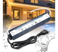 BRIMETI Transformador 220V a 12V Driver LED 300W 25A Exterior Impermeable IP67 Fuente de Alimentación con Enchufe Adaptador de Bajo Interior Controlador Tensión Voltaje Constante para Tira LED