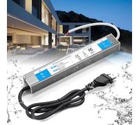 BRIMETI Transformador 220V a 24V 200W 8,3A LED Driver Exterior impermeable IP67 Fuente de Alimentación 220V a 24V DC Driver de Bajo Tensión Controlador Voltaje Constante, para Tira LED