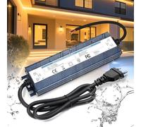 BRIMETI Transformador 220V a 24V Driver LED 400W 16.6A Exterior Impermeable IP67 Fuente de Alimentación con Enchufe Adaptador de Bajo Interior Controlador Tensión Voltaje Constante para Tira LED