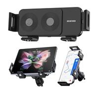 BRIMFORD Cargador Inalámbrico Coche de 15W para Galaxy Z Fold/Flip, Rota 90°, Fast Wireless Charger Soporte Movil Coche Cargador para Samsung Galaxy Z Fold/Flip 6, S25/S24/S23, iPhone 16/15/14