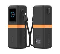 BRIMFORD Funda de silicona compatible con el banco de energía portátil Anker (25000 mAh 165 W), con soporte para cable de carga, funda protectora portátil para banco de energía Anker (negro)