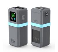 BRIMFORD Funda protectora de silicona para UGREEN Nexode Power Bank 20000 mAh 165 W, carga rápida, batería externa para viajes, funda para banco de energía, soporte para cables, antigolpes
