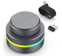 BRIMFORD Teclado Macro Programable - Mini Teclado con Doble Rueda Personalizable - inalámbrico/2.4G/USB-C - Ideal para Streaming, Photoshop, Edición de Vídeo y Uso Profesional