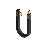 BRIMFORD USB 4.0 Cable USB C Corto 13CM - Carga Rápida de 240 W Thunderbolt 4 Cable Soporte 8K@60Hz 40Gbps, USB C a USB C Corto, Chip E-MarKer Integrado (Macho a Macho 1)