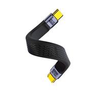 BRIMFORD USB 4.0 Cable USB C Corto 13CM, USB C a USB C Corto, Carga Rápida de 240 W Thunderbolt 4 Cable Soporte 8K@60Hz 40Gbps, Chip E-MarKer Integrado (Macho a Macho)