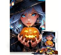 Brin - La Bruja de Halloween - Rompecabezas de 1000 Piezas para Adolescentes - Estimulación Cerebral - Diversión Casual - Corte Premium (50x75cm)