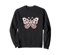 Brina Butterfly - Arte de Palabras con Nombre Personalizado Sudadera