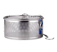 Brine Basket, Multipurpose Seasoning Mesh Baskets, Stainless Steel Strainer Basket, Brine Filter for Cooking and Marinating, Durable Kitchen Tool for Flavor, 20x10cm, 18x10cm