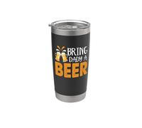 Bring Dady A Beer Funny Drinking Team Beers Lovers Vaso térmico de acero inoxidable de doble pared