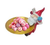 Bring festive charm to your home with this Christmas Candy Bowl featuring adorable Santa figurines. Perfect for holding holiday treats, , nuts, or snacks, it doubles as a trinket tray for small