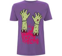 Bring Me The Horizon Camiseta Zombie Hands Band Logo Nuevo Oficial Hombre Purple Size XL