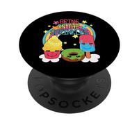 Bring On The Sprinkles Cute Kids Rainbow Postre PopSockets PopGrip Adhesivo