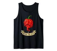 Bring The Heat Hot Pepper Chilihead Amante de la Comida Camiseta sin Mangas