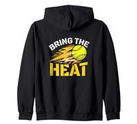 Bring The Heat - Jarra de Cuerda de Lanzamiento rápido para sóftbol Sudadera con Capucha
