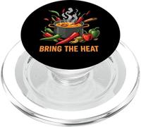 Bring The Heat Spicy Chili Pepper Cooking Foodie PopSockets PopGrip para MagSafe