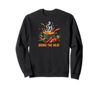Bring The Heat Spicy Chili Pepper Cooking Foodie Sudadera